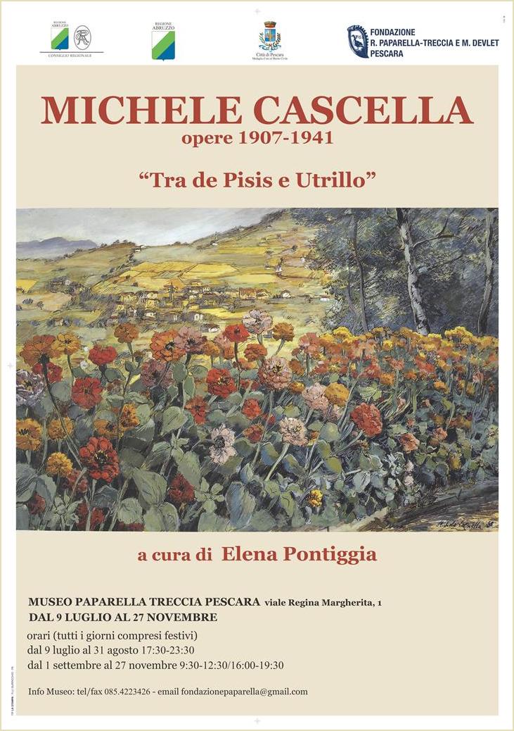 Manifesto Mostra Cascella, de Pisis, Utrillo